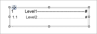 Table of Contents structure